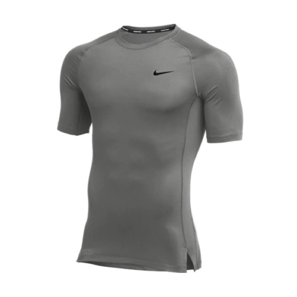 Nike - Men's Pro Compression Short Sleeve Shirt - Gray - XL